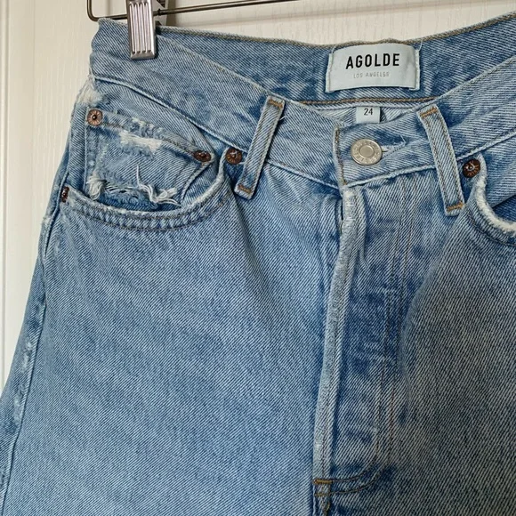 AGOLDE Women's Light Blue '90s Jeans - Picture 6 of 10